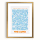Contemporary Canvas Art – Modern Abstract Print Inspired by Yayoi Kusama
