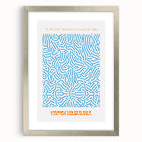 Contemporary Canvas Art – Modern Abstract Print Inspired by Yayoi Kusama