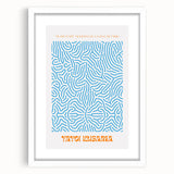 Contemporary Canvas Art – Modern Abstract Print Inspired by Yayoi Kusama