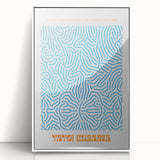 Contemporary Canvas Art – Modern Abstract Print Inspired by Yayoi Kusama