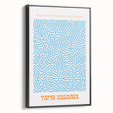 Contemporary Canvas Art – Modern Abstract Print Inspired by Yayoi Kusama