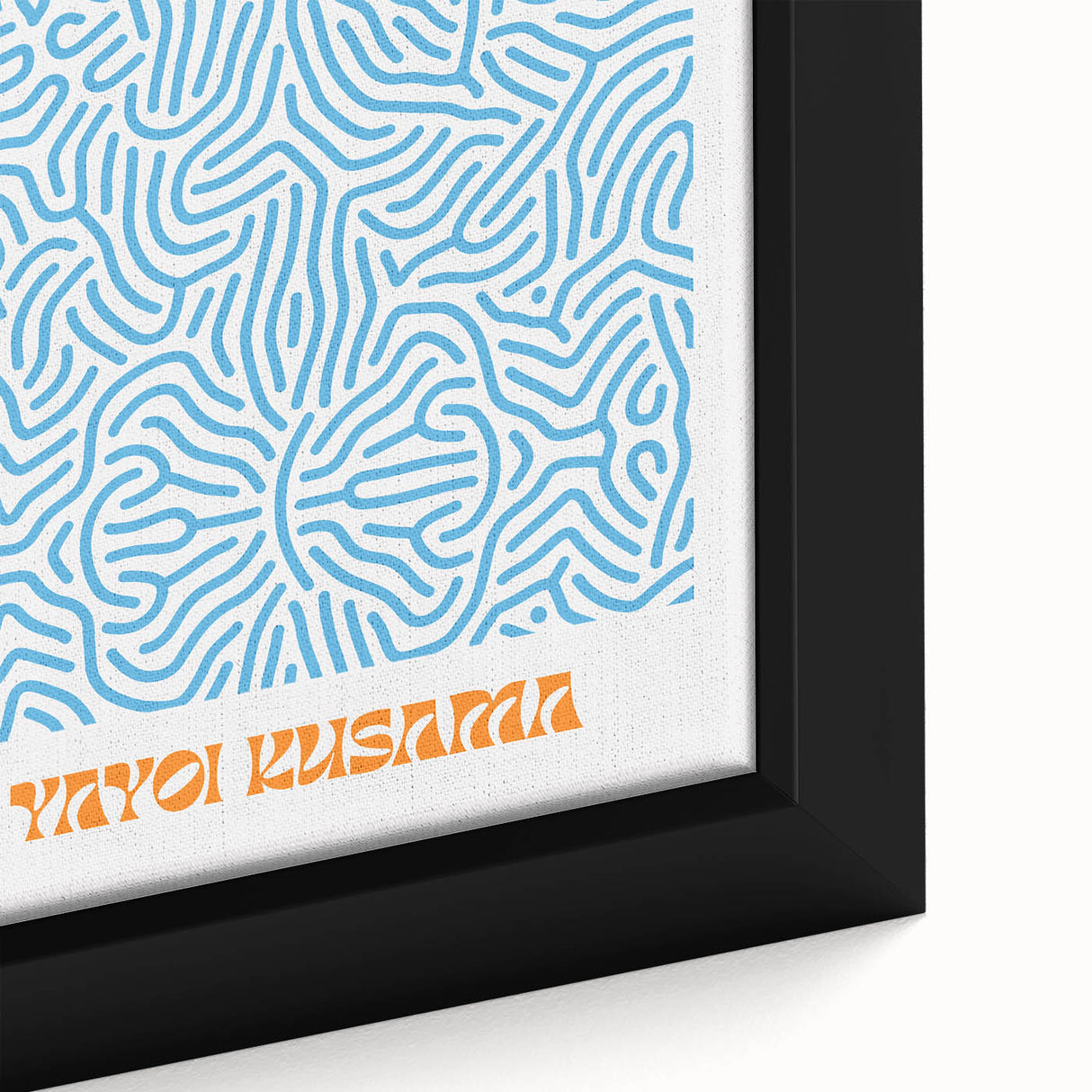Contemporary Canvas Art – Modern Abstract Print Inspired by Yayoi Kusama