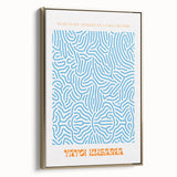 Contemporary Canvas Art – Modern Abstract Print Inspired by Yayoi Kusama