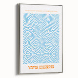 Contemporary Canvas Art – Modern Abstract Print Inspired by Yayoi Kusama