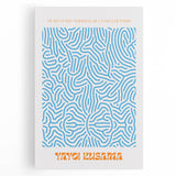 Contemporary Canvas Art – Modern Abstract Print Inspired by Yayoi Kusama