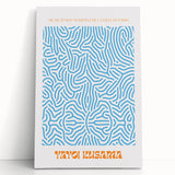 Contemporary Canvas Art – Modern Abstract Print Inspired by Yayoi Kusama