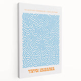 Contemporary Canvas Art – Modern Abstract Print Inspired by Yayoi Kusama