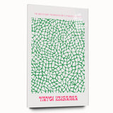 Modern Wall Decor – Contemporary Canvas Art with Abstract Green Pattern