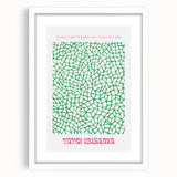 Modern Wall Decor – Contemporary Canvas Art with Abstract Green Pattern