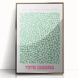 Modern Wall Decor – Contemporary Canvas Art with Abstract Green Pattern