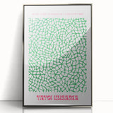 Modern Wall Decor – Contemporary Canvas Art with Abstract Green Pattern