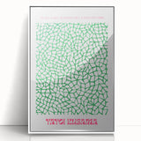Modern Wall Decor – Contemporary Canvas Art with Abstract Green Pattern