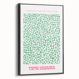 Modern Wall Decor – Contemporary Canvas Art with Abstract Green Pattern