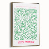 Modern Wall Decor – Contemporary Canvas Art with Abstract Green Pattern