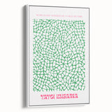 Modern Wall Decor – Contemporary Canvas Art with Abstract Green Pattern