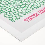 Modern Wall Decor – Contemporary Canvas Art with Abstract Green Pattern