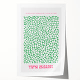 Modern Wall Decor – Contemporary Canvas Art with Abstract Green Pattern