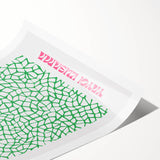 Modern Wall Decor – Contemporary Canvas Art with Abstract Green Pattern