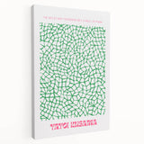 Modern Wall Decor – Contemporary Canvas Art with Abstract Green Pattern