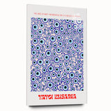 Abstract Modern Art – Contemporary Canvas with Vibrant Blue Circular Pattern