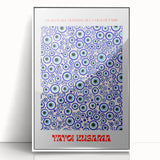 Abstract Modern Art – Contemporary Canvas with Vibrant Blue Circular Pattern