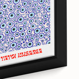 Abstract Modern Art – Contemporary Canvas with Vibrant Blue Circular Pattern