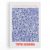Abstract Modern Art – Contemporary Canvas with Vibrant Blue Circular Pattern