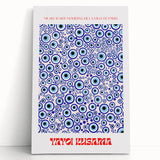 Abstract Modern Art – Contemporary Canvas with Vibrant Blue Circular Pattern