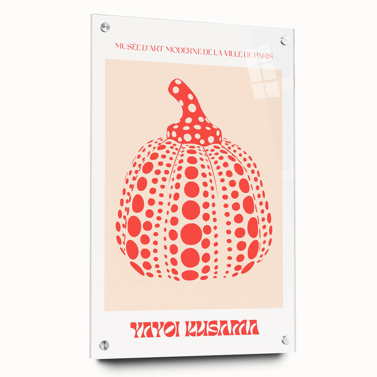 Modern Wall Art – Contemporary Canvas with Yayoi Kusama’s Pumpkin Design
