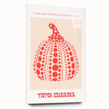Modern Wall Art – Contemporary Canvas with Yayoi Kusama’s Pumpkin Design