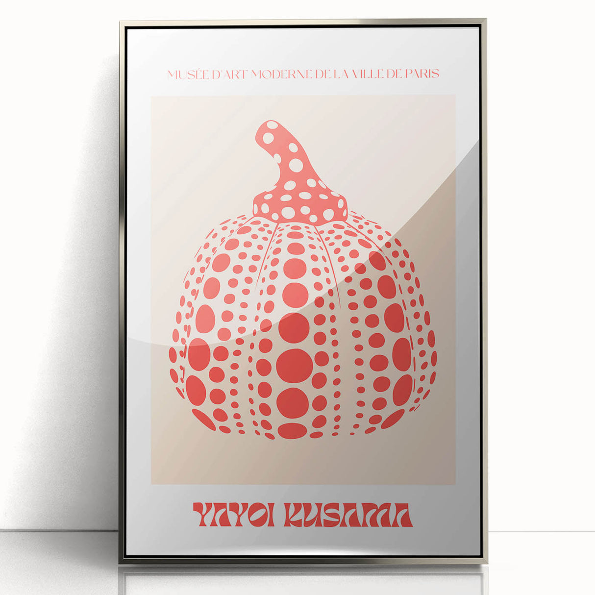 Modern Wall Art – Contemporary Canvas with Yayoi Kusama’s Pumpkin Design