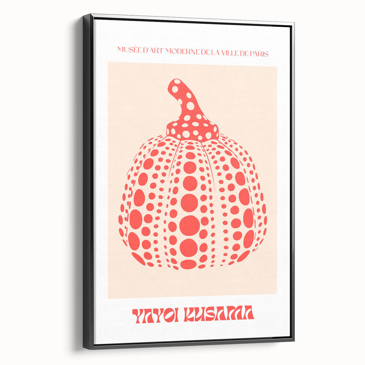 Modern Wall Art – Contemporary Canvas with Yayoi Kusama’s Pumpkin Design