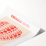 Modern Wall Art – Contemporary Canvas with Yayoi Kusama’s Pumpkin Design