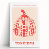 Modern Wall Art – Contemporary Canvas with Yayoi Kusama’s Pumpkin Design