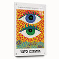 Contemporary Canvas Art – Abstract Eye Design Inspired by Yayoi Kusama