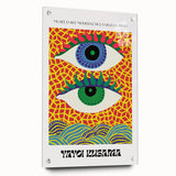 Contemporary Canvas Art – Abstract Eye Design Inspired by Yayoi Kusama