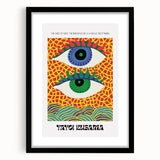 Contemporary Canvas Art – Abstract Eye Design Inspired by Yayoi Kusama