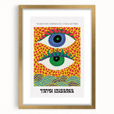 Contemporary Canvas Art – Abstract Eye Design Inspired by Yayoi Kusama