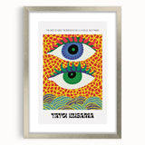 Contemporary Canvas Art – Abstract Eye Design Inspired by Yayoi Kusama