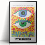 Contemporary Canvas Art – Abstract Eye Design Inspired by Yayoi Kusama