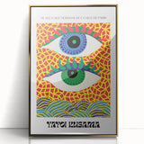 Contemporary Canvas Art – Abstract Eye Design Inspired by Yayoi Kusama