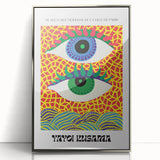 Contemporary Canvas Art – Abstract Eye Design Inspired by Yayoi Kusama