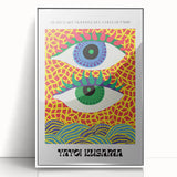 Contemporary Canvas Art – Abstract Eye Design Inspired by Yayoi Kusama