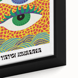 Contemporary Canvas Art – Abstract Eye Design Inspired by Yayoi Kusama