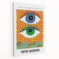Contemporary Canvas Art – Abstract Eye Design Inspired by Yayoi Kusama