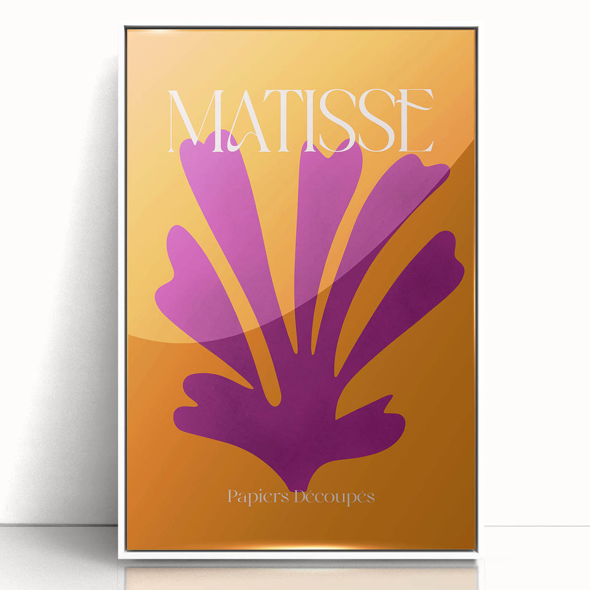Modern Wall Decor – Contemporary Canvas Art Inspired by Matisse’s Cutouts