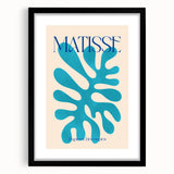 Modern Wall Art – Matisse-Inspired Abstract Canvas with Blue Cutouts