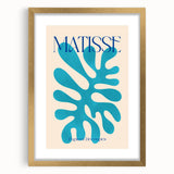 Modern Wall Art – Matisse-Inspired Abstract Canvas with Blue Cutouts