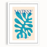 Modern Wall Art – Matisse-Inspired Abstract Canvas with Blue Cutouts
