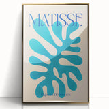Modern Wall Art – Matisse-Inspired Abstract Canvas with Blue Cutouts